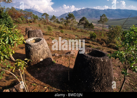 Plain of Jars Site #2, Laos Stockfoto