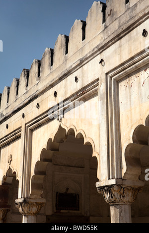 Moti Masjid Perle Moschee innerhalb des Roten Forts, Delhi, Indien. Stockfoto