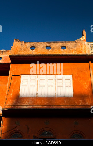 Architekturdetail des typischen Rajastani Design in Jaipur Pink Stockfoto