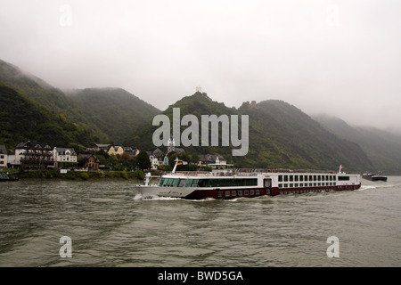 Kamp-Bornhofen, in der Nähe von Bad Salzig am Rhein River, Deutschland Stockfoto