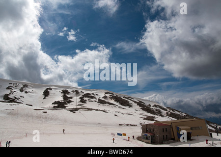 Parnassus (Parnassos) Ski-Zentrum. Kelaria Stockfoto