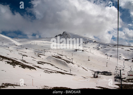 Parnassus (Parnassos) Ski-Zentrum. Kelaria Stockfoto