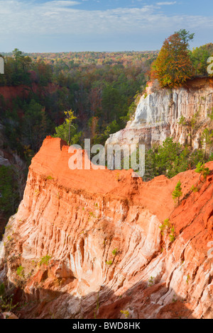 Providence Canyon im Herbst. Stockfoto