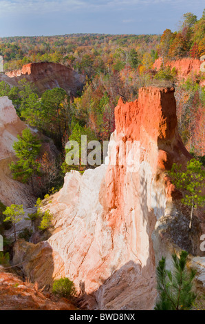 Providence Canyon im Herbst. Stockfoto