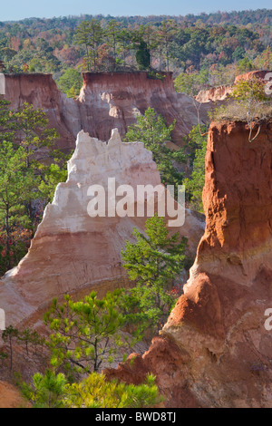 Providence Canyon im Herbst. Stockfoto