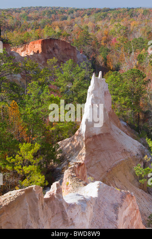 Providence Canyon im Herbst. Stockfoto