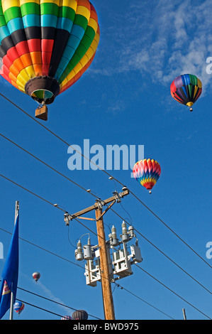 Heißluft Ballons in Albuquerque, New Mexico Festival USA, Vereinigte Staaten Stockfoto