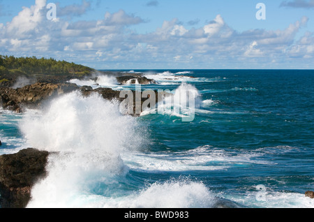 Küste in der Nähe von "Pont Naturel", Mauritius Stockfoto