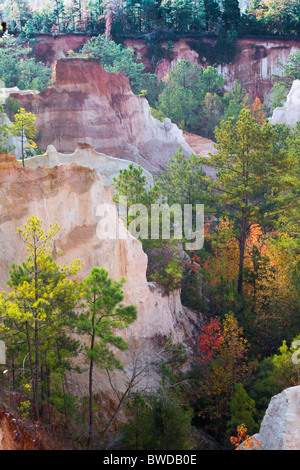 Providence Canyon im Herbst. Stockfoto