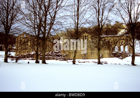 Reste von Rievaulx Abbey, Yorkshire, England Stockfoto