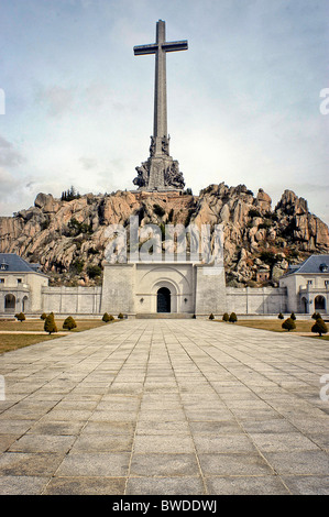 Valle de Los Caídos, nordwestlich von Madrid in der Gemeinde von San Lorenzo de El Escorial in Zentralspanien Stockfoto