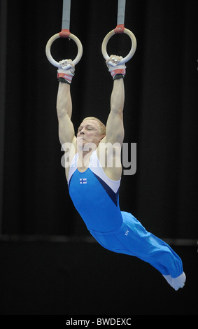 Turn-Europameisterschaften 2010.Birmingham NIA. Mens Podium Training. Fotos von Alan EDwards Stockfoto