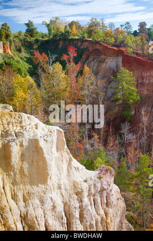 Providence Canyon im Herbst. Stockfoto