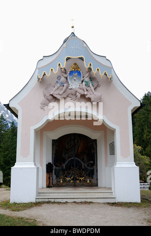 Kapelle Maria Koenigin-See-Lautersee-Mittenwald Bayern Deutschland Stockfoto