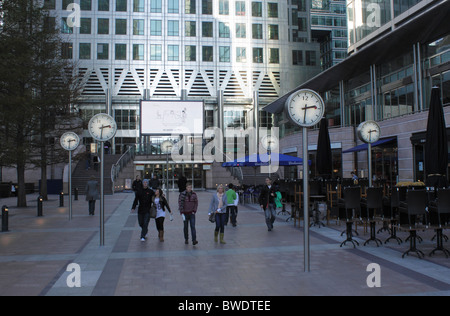 Reuters Plaza Canary Wharf London November 2010 Stockfoto