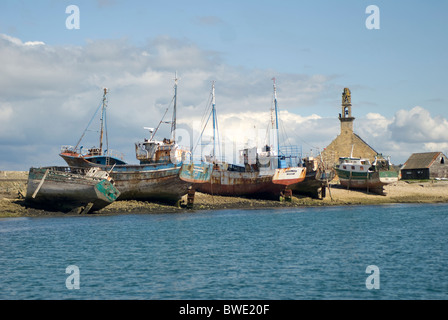 Brittany Camaret Hafen Notre-Dame de Rocamadour Stockfoto