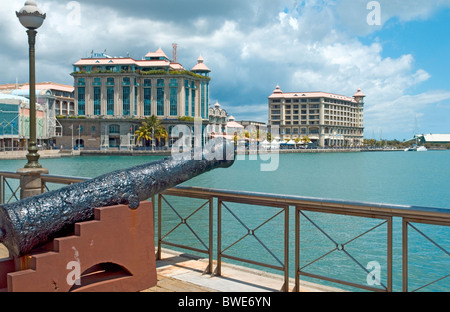 Le Caudan Waterfront shopping und Freizeit-Zentrum in Port Louis, Mauritius Stockfoto