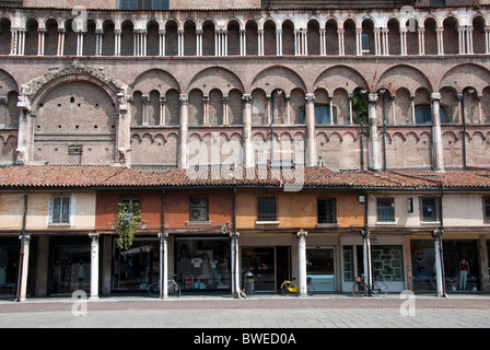 Piazza Trento e Trieste, Ferrara, Emilia Romagna, Italien Stockfoto