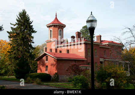 Villa im italienischen Stil in Rochester, New York USA. Stockfoto