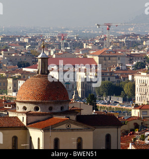 Blick über Florenz von den Boboli-Gärten Stockfoto