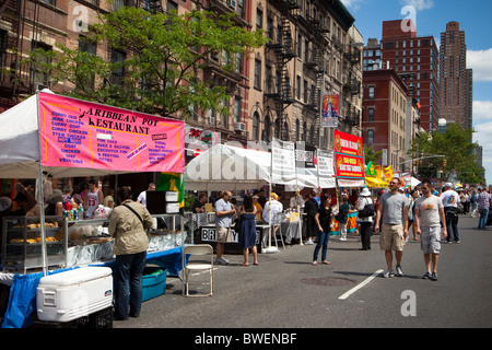 "Teufel's Küche" 9th Avenue internationales Food Festival. Stockfoto