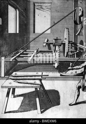 Illustration von Theatrum Machinarum Novum 1661 durch Georg Andreas Böckler Stockfoto