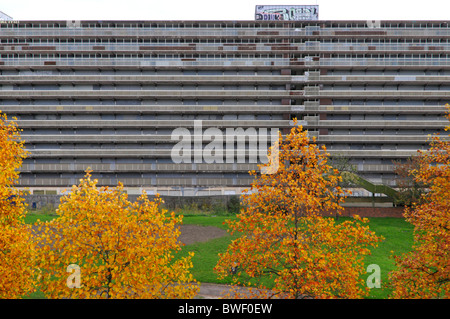 Heruntergekommenes altes Heygate council Sozialwohnsitz von Blöcken von Hochhauswohnungen bei Elephant & Castle erwartet Abriss England UK Stockfoto