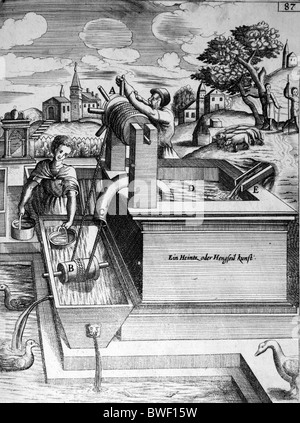 Illustration von Theatrum Machinarum Novum 1661 durch Georg Andreas Böckler Stockfoto