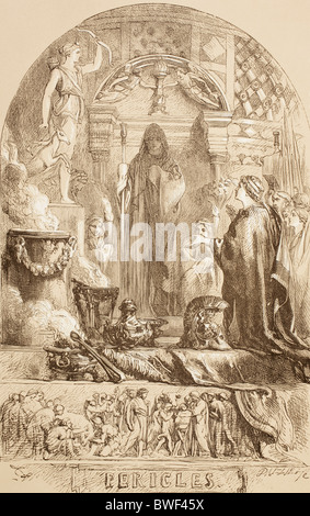 Illustration von Sir John Gilbert für Perikles von William Shakespeare. Stockfoto