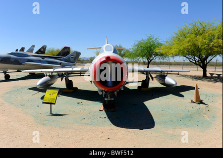 Pima Air & Space Museum Tucson Arizona sowjetischen MIG 15 Kampfjet 1947 verwendet in Nordkorea Stockfoto