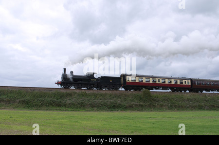 LNER J15 nahenden Brücke 301 von Sheringham, North Norfolk Railway September 2010 Stockfoto