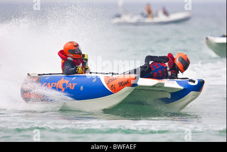 Zapcat Racing, Fistral Strand, Newquay, Cornwall UK Stockfoto