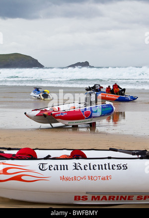 Zapcat Racing, Fistral Strand, Newquay, Cornwall UK Stockfoto