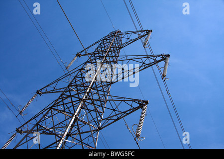 Strommast Verteilung Stockfoto