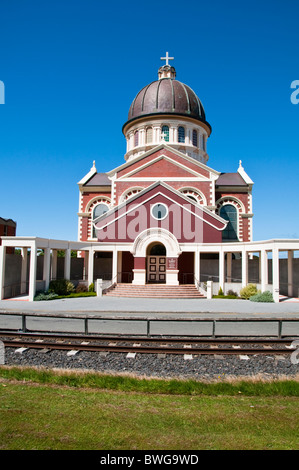 Marienkirche, Bank-Ecke, Geschäfte, Hotels, Theater, Invercargill, Süd-Insel Neuseeland, Stockfoto