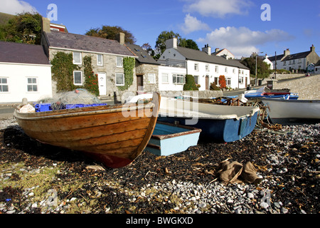 Die Fischerei Dorf Moelfre auf die Isle of Anglesey, Nordwales Stockfoto