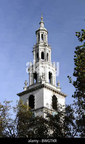 RAF Kirche von St Clement Danes, Strand, London, England, UK. Architekt Sir Christopher Wren (1682). Stockfoto