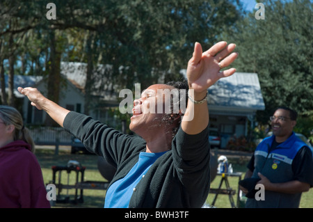 Crossroads Schwangerschaft Center zu Fuß für Life Gospel singen und Fundraiser Fort White Florida Stockfoto