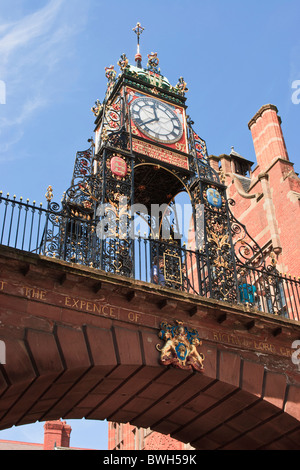 Chester Eastgate und Uhr Stockfoto