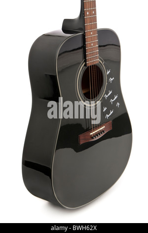 Fender Akustikgitarre DG15 schwarz von 1995-1996 Stockfoto