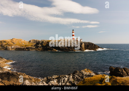 Eilean Glas Leuchtturm auf der Insel Scalpay, westlichen Inseln Schottlands gebaut von Thomas Smith und ersetzen von Robert Stevenson Stockfoto