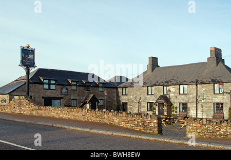 die berühmten Jamaica Inn bei Bolventor in Bodmin Moor in Cornwall, Großbritannien Stockfoto