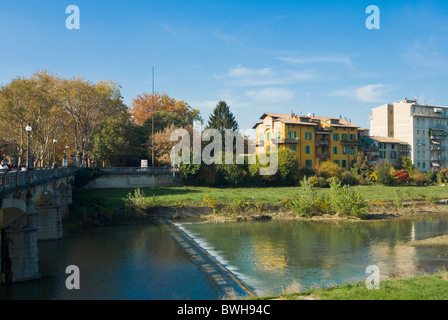 Parma River, Parma, Emilia Romagna, Italien Stockfoto