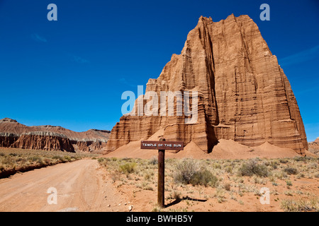 Tempel der Sonne, Cathedral Valley, Capitol Reef National Park, Utah, USA Stockfoto