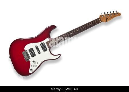 Eine e-Gitarre des Tom Andersons Markennamens. Guitare Électrique de Marque Tom Anderson. Stockfoto