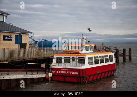 Die Knott Ende Fähre von Fleetwood  Wyre Passagier Fähre in Fleetwood, Lancashire, UK Stockfoto