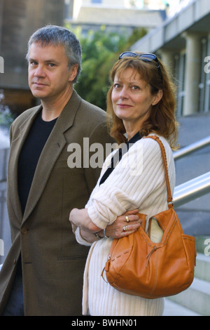 Schauspieler Tim Robbins und Susan Sarandon in Edinburgh, Schottland Stockfoto