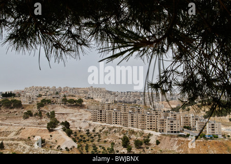 Hilltop jüdische Siedlung Har Homa Stockfoto