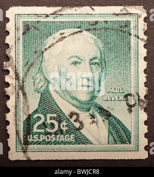 Vereinigten Staaten Porto 25 Cent Stockfoto