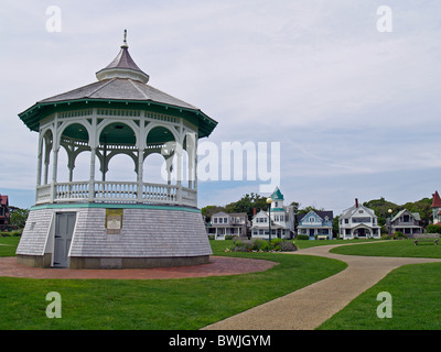 Pavillon in Ocean Park, Oak Bluffs, Martha's Vineyard, Massachusetts Stockfoto